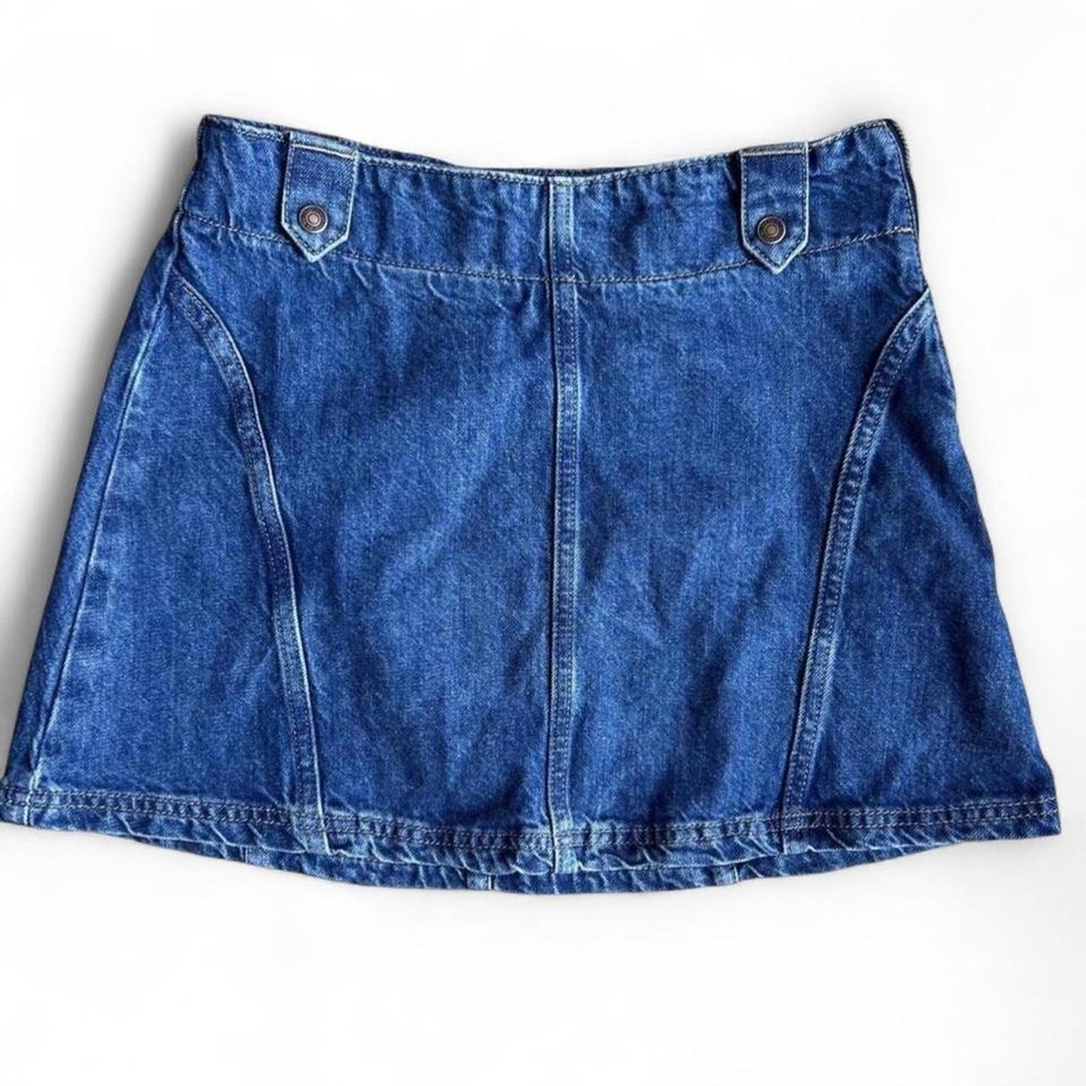 We The Free Free People Denim Mini Skirt With Side Zip Size 26